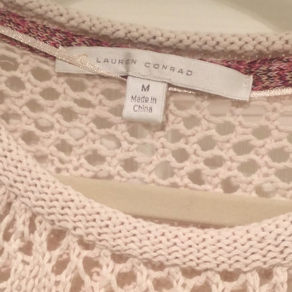 Lauren Conrad Sweater,  Cream, Size M. - Picture 6 of 8